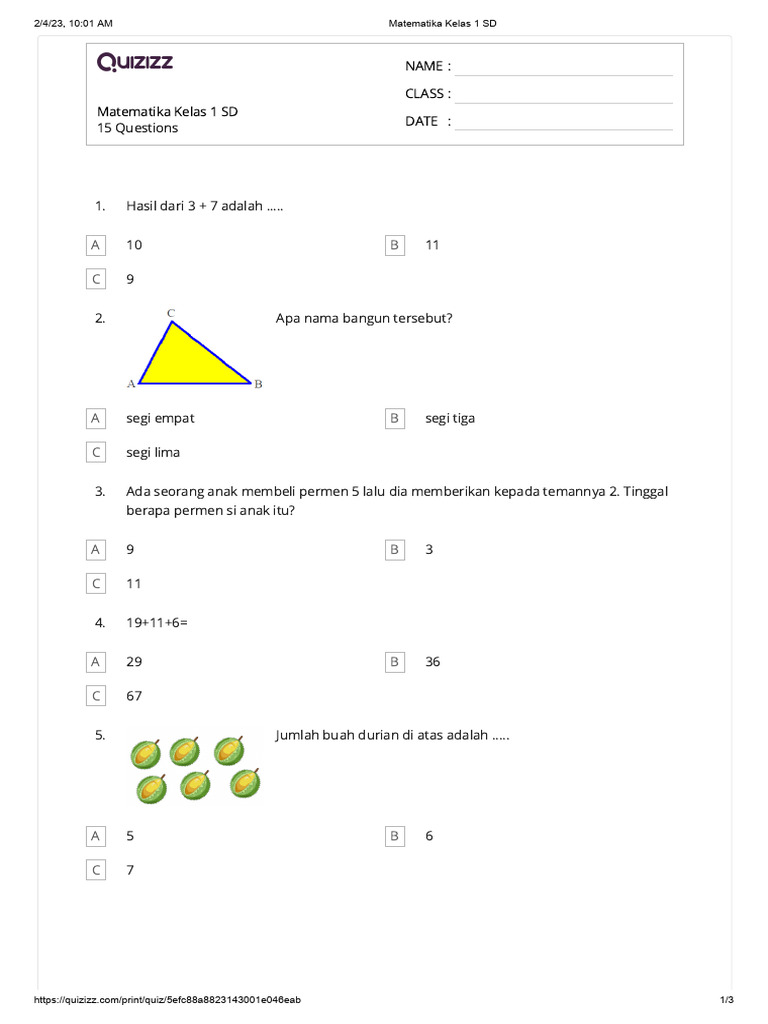Latihan Matematika Dasar 2 Pdf