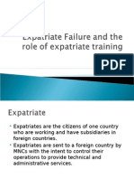 Expatriate Failure and The Role of Expatriate Training