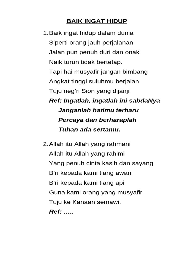 Baik Ingat Hidup | PDF