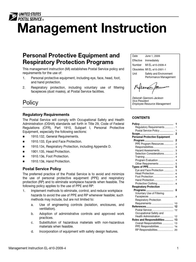 Mi El-810 Personal Protective Equipment-2009 | PDF