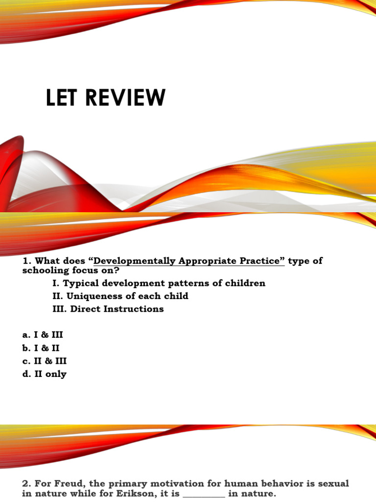 LET Review Exercises | PDF | Teachers | Social Science