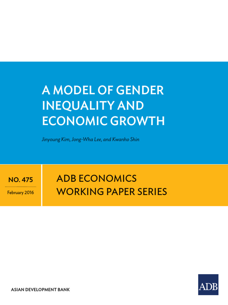 A Model of Gender Inequality and Economic Growth | PDF