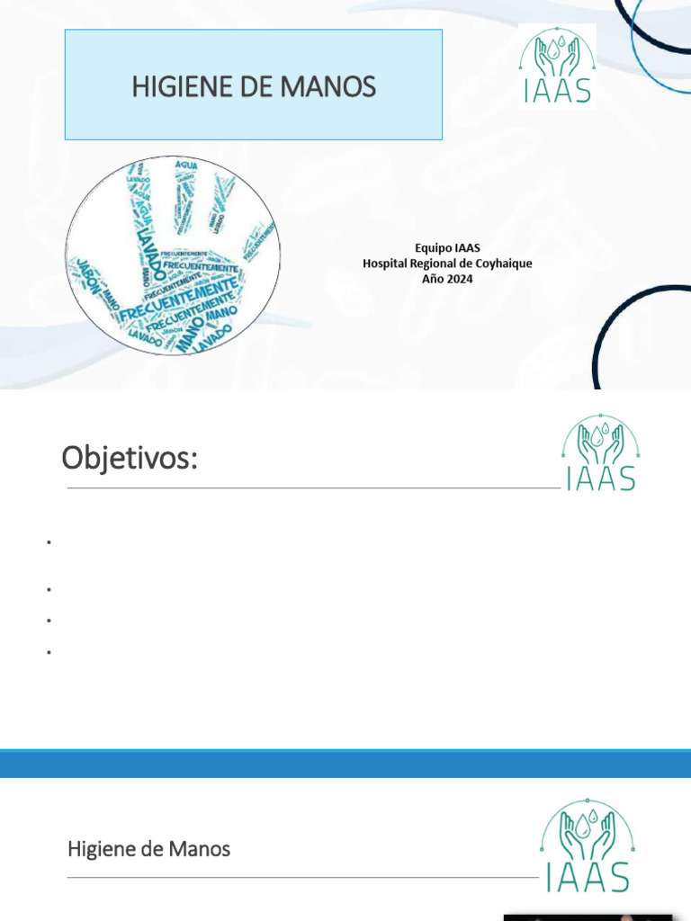 Higiene de Manos 2024 | PDF | Lavado de manos | Salud y bienestar