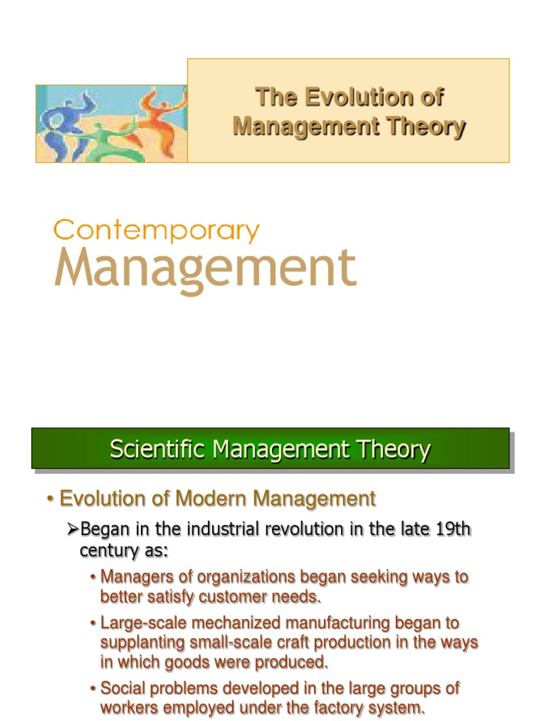Evolution of Management | PDF | Division Of Labour | Employment