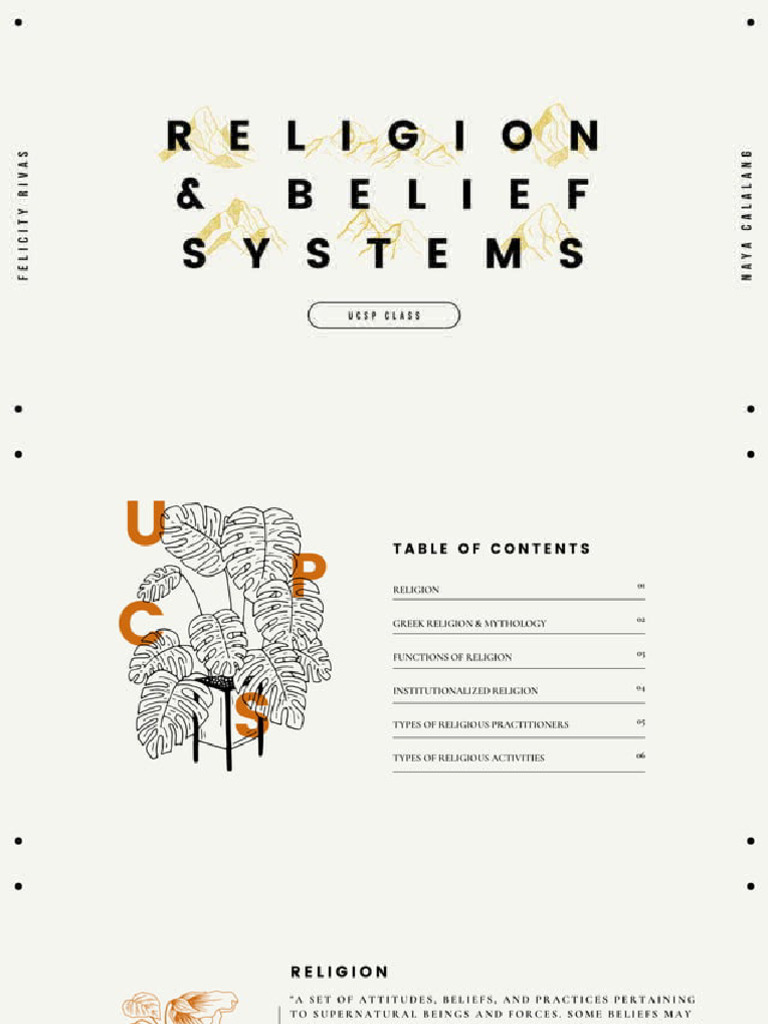 Religion and The Belief System | PDF
