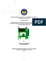 Proses Pembuatan Rangka Pada Mesin Roll Pelat Penggerak Elektrik