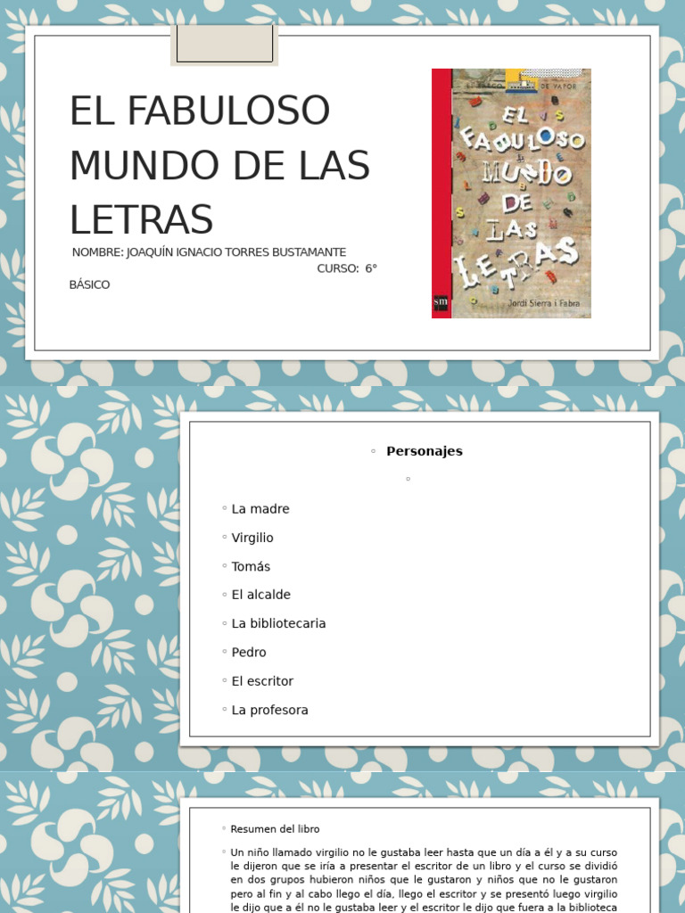 El Fabuloso Mundo de Las Letras | PDF