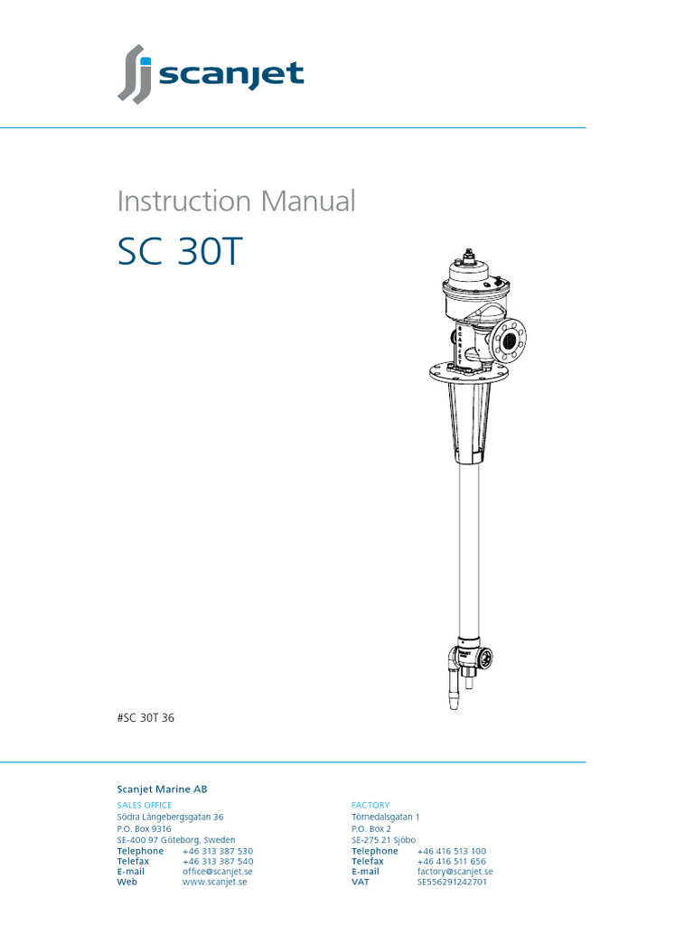 Scanjet Scanjet SC30T Tank Cleaning Machine