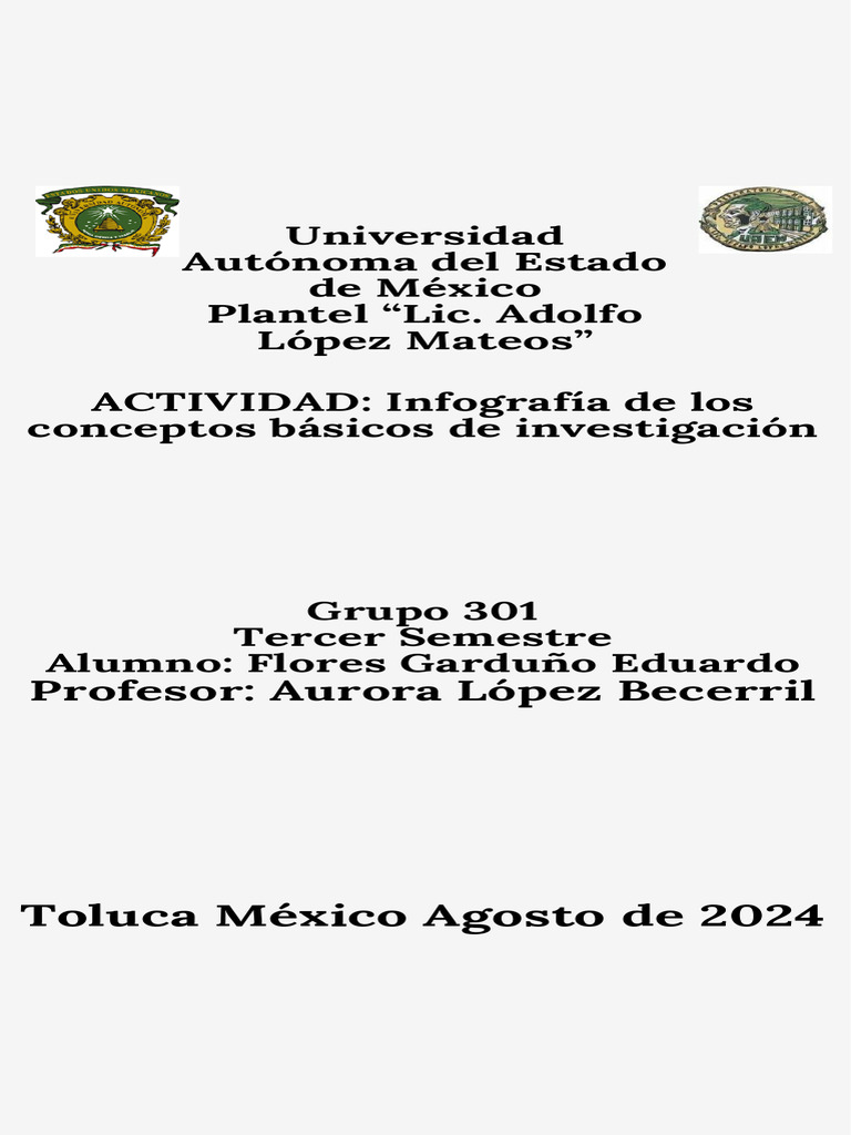 Infografia Conceptos Basicos de La Investigacion | PDF