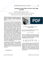 Analysis of Beam Propagation in Optical Fiber Structures With A High Step Index