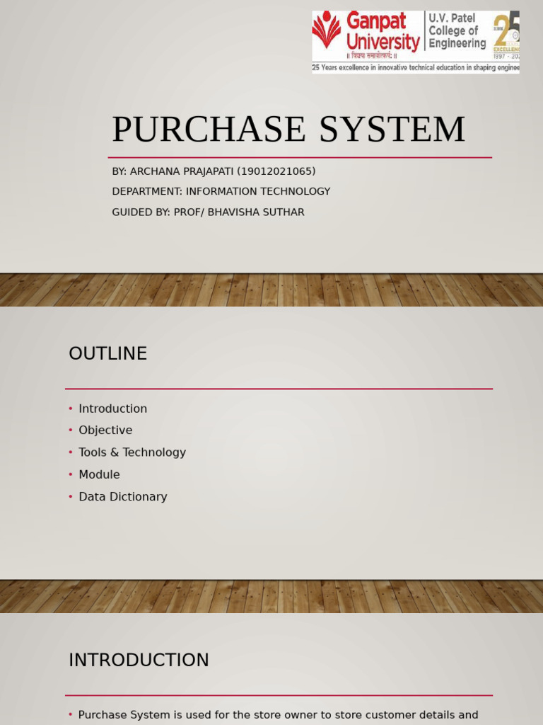 Purchase System | PDF