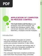 Application of Computer in Process Control