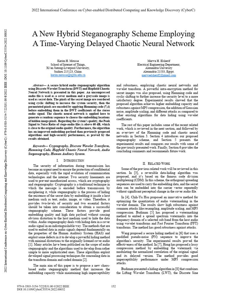 A New Hybrid Steganography Scheme Employing A Time 240901 201513 | PDF ...