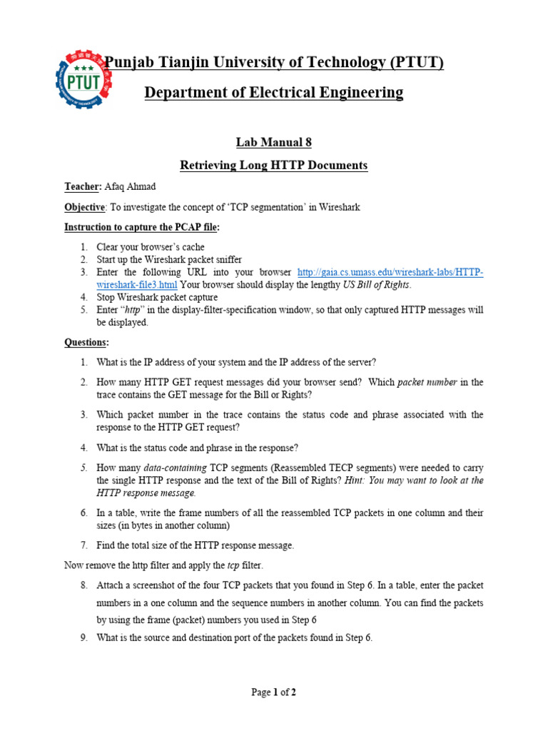 Lab Manual 8 | PDF