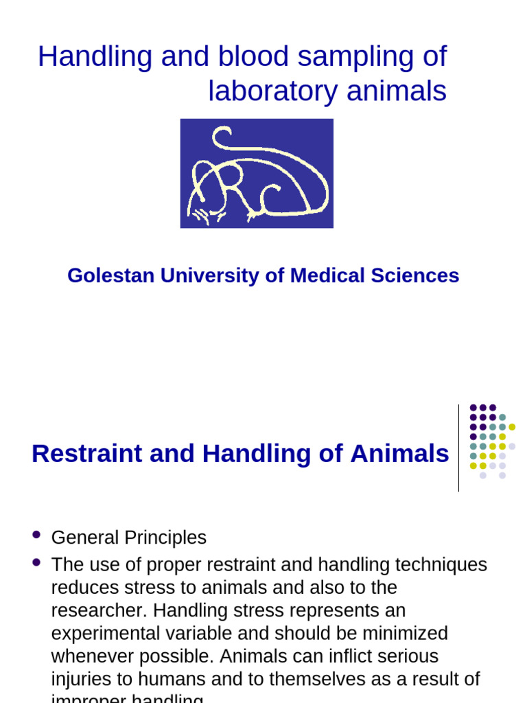 Handling and Sampling in Animals Lab | PDF