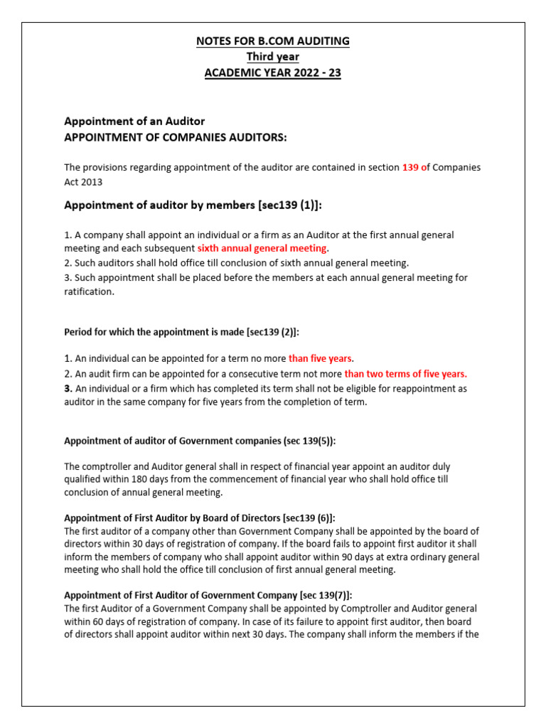 Company Audit Notes-1.1 | PDF | Legal Liability | Negligence