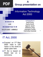 Information Technology Act 2000: Submitted To