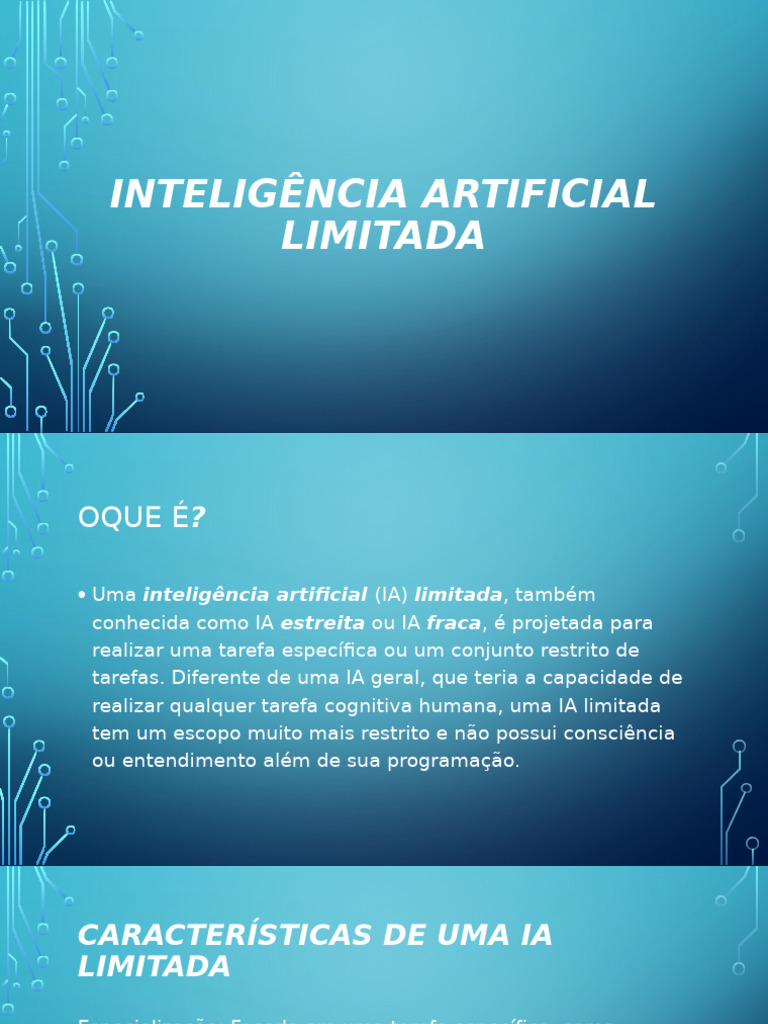 Inteligência Artificial Limitada | PDF