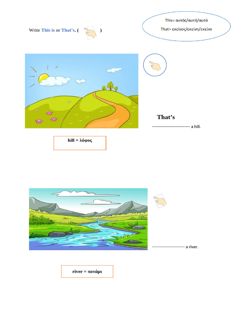 lesson 1 Write This is or That | PDF