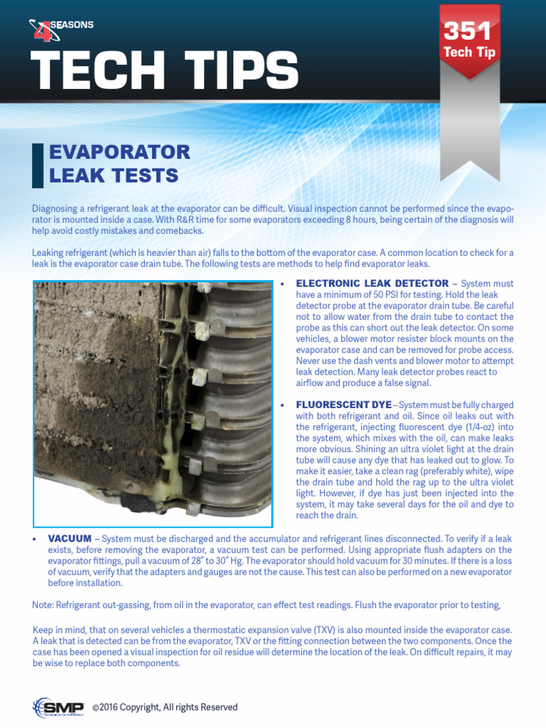 Evaporator-leak-tests | PDF