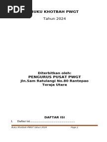 Buku Khotbah PWGT 2024