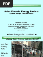 Solar Electric System Design