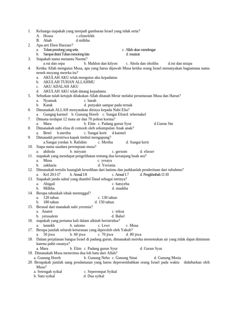 Soal Latihan VII | PDF