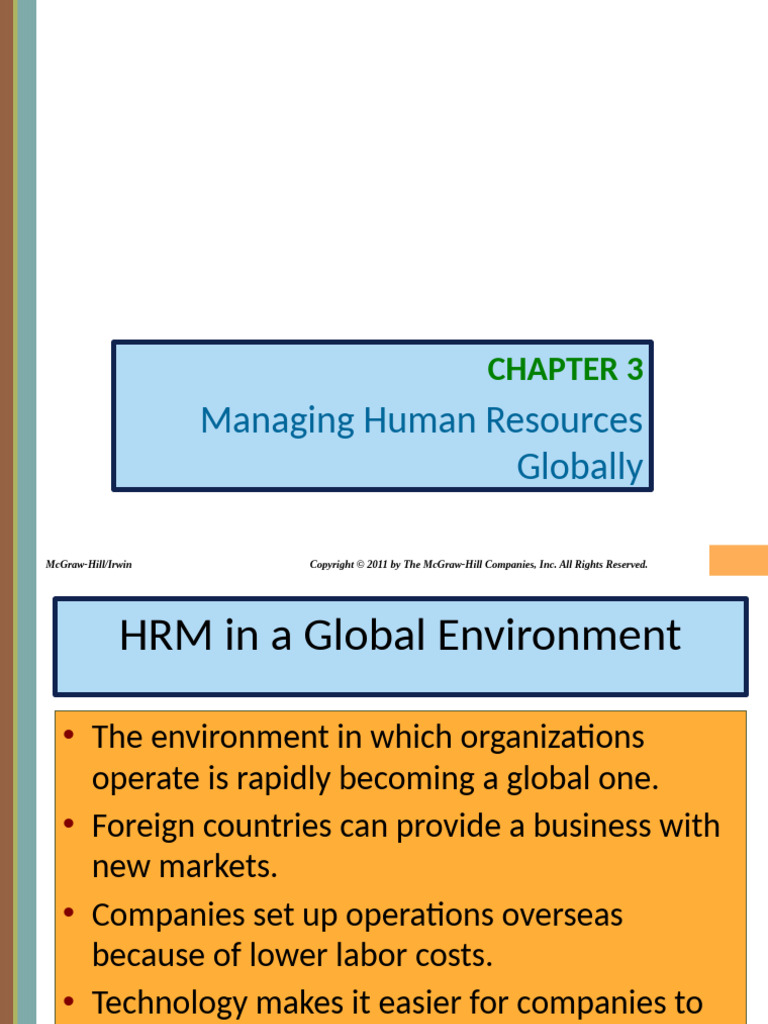 Global Human Resource Management Insights | PDF | Employment | Human ...
