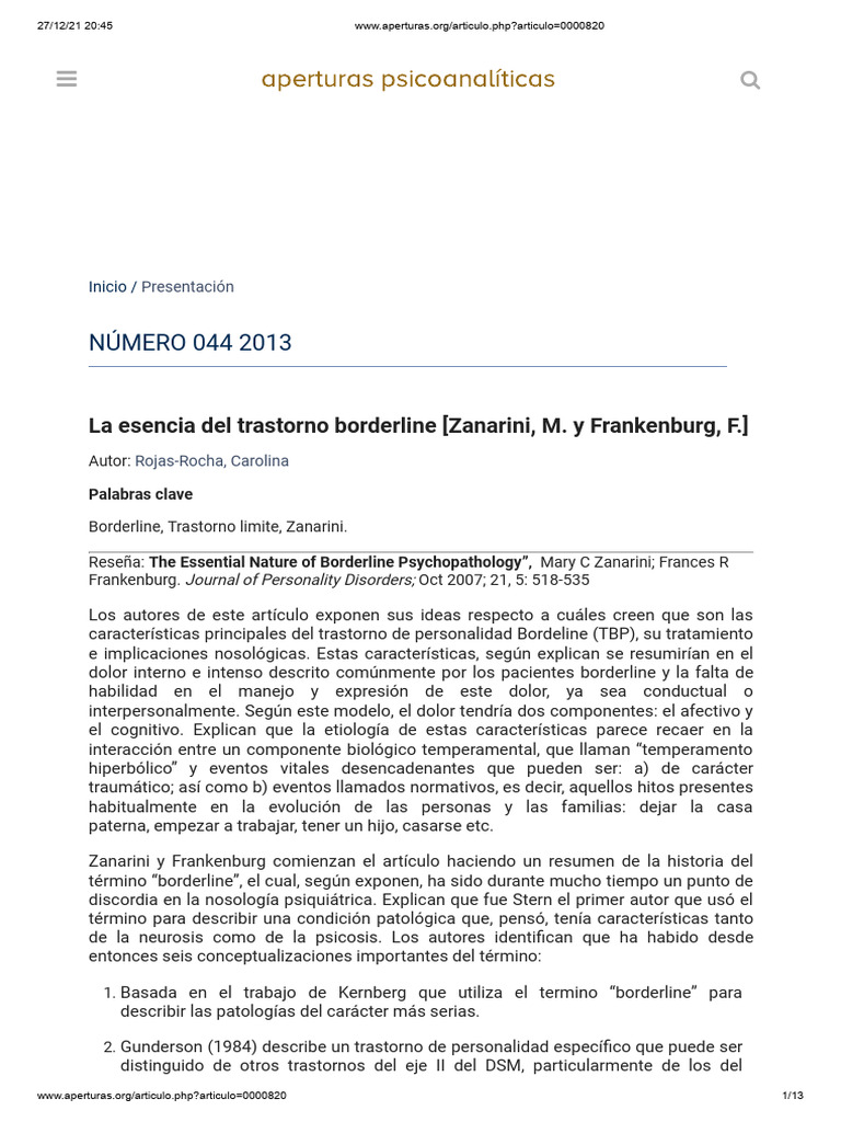BORDERLINE | PDF