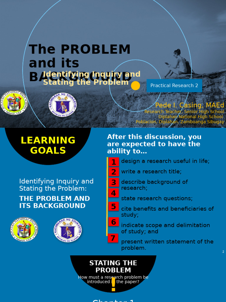 Lecture 2 - Identifying The Inquiry and Stating The Problem | PDF