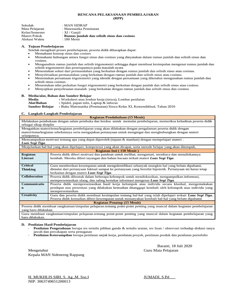RPP 2 | PDF