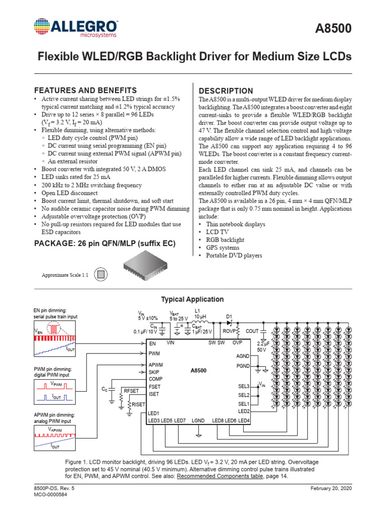 A8500 Family MicroSystems | PDF