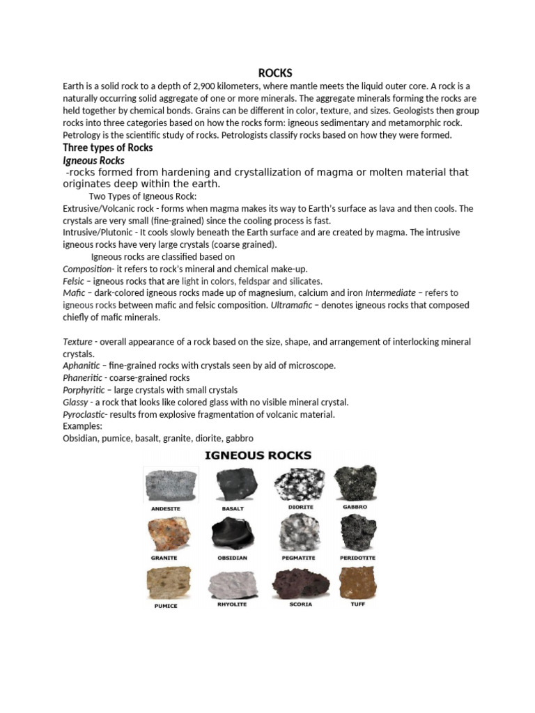 Rocks | PDF