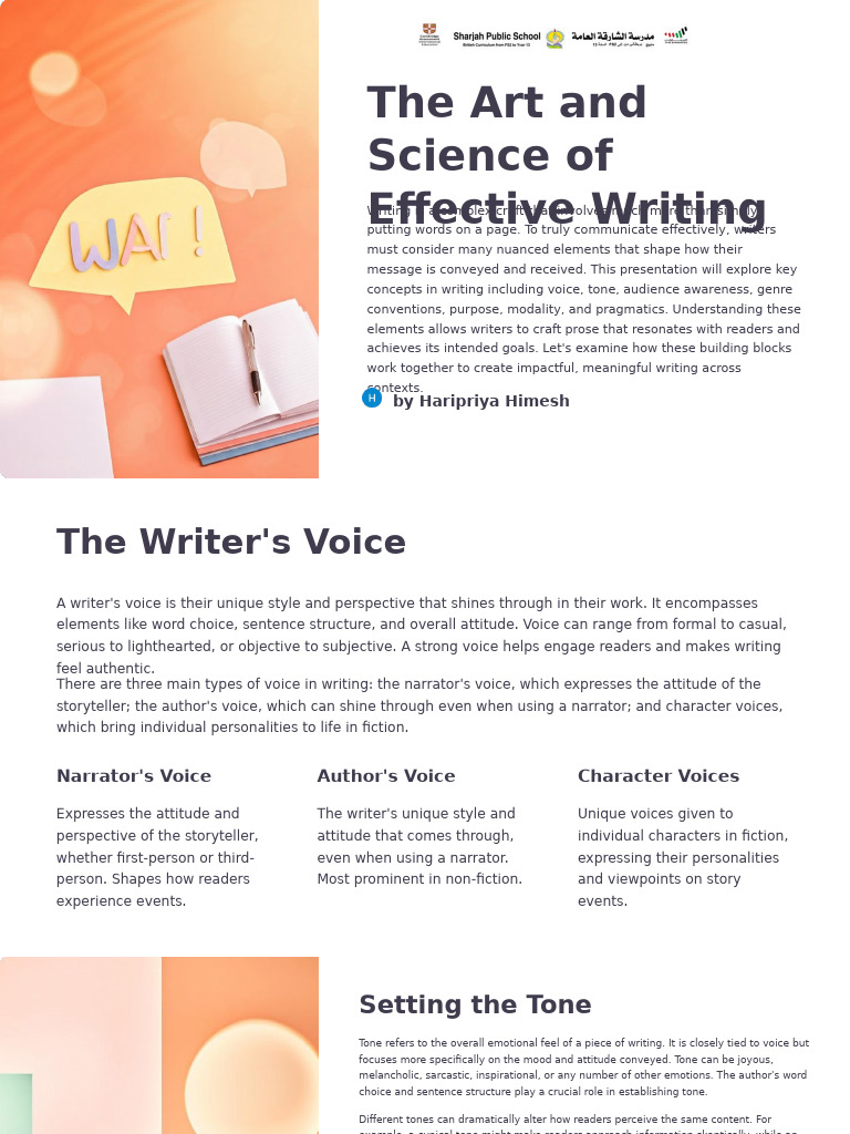 The Art and Science of Effective Writing | PDF