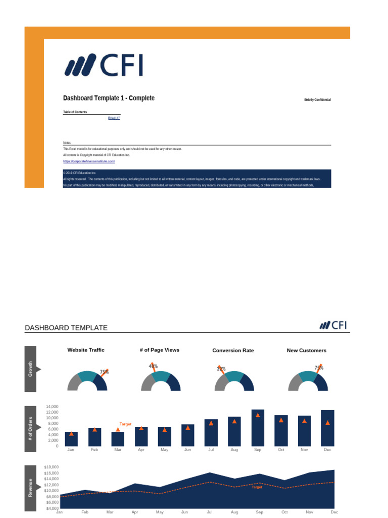 Dashboard Template 1 - Complete | PDF