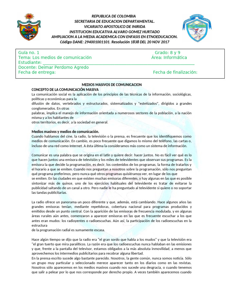 Guia Informatica 9-11 | PDF