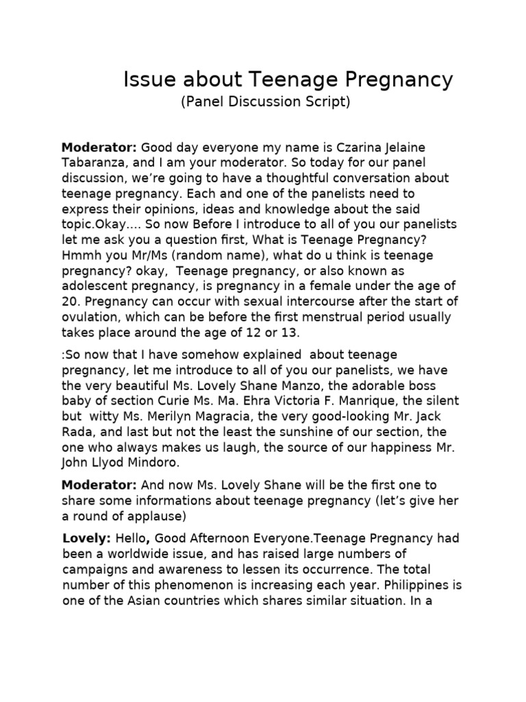 English Script For Panel Discussin PDF | PDF