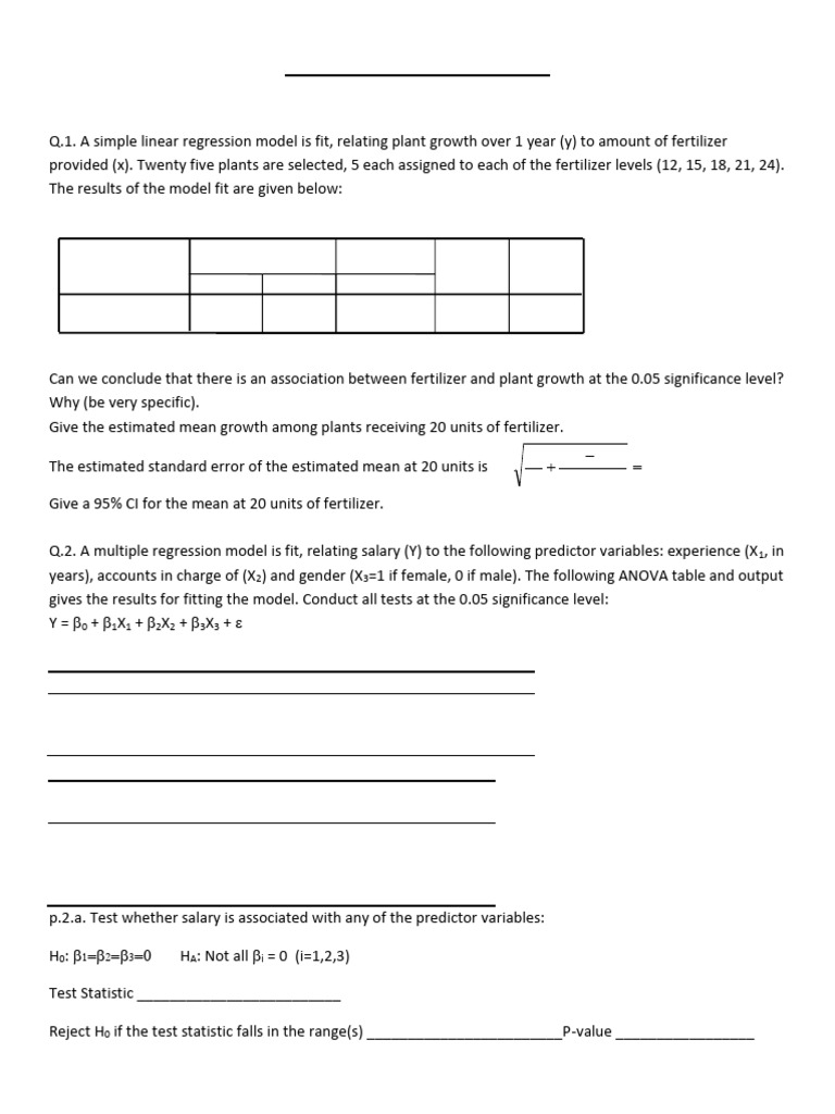 Linear Regression | PDF