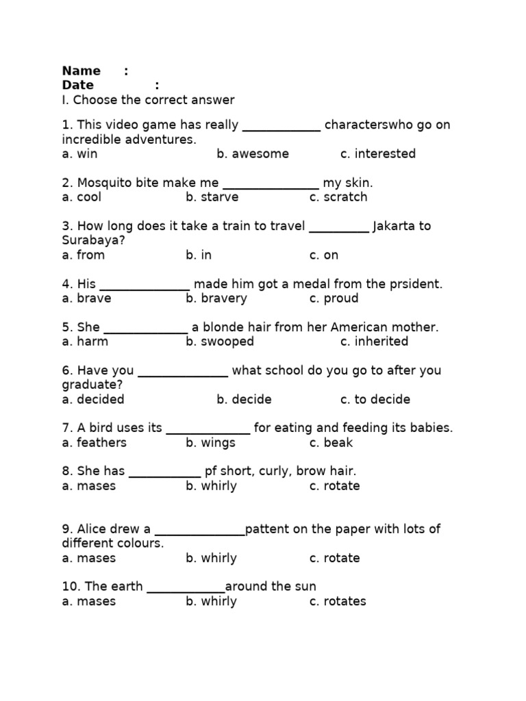 Preparation UNIT 1 (Part 1) | PDF