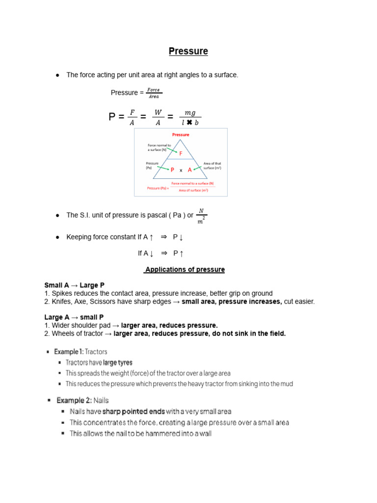 Understanding Pressure in Fluids | PDF