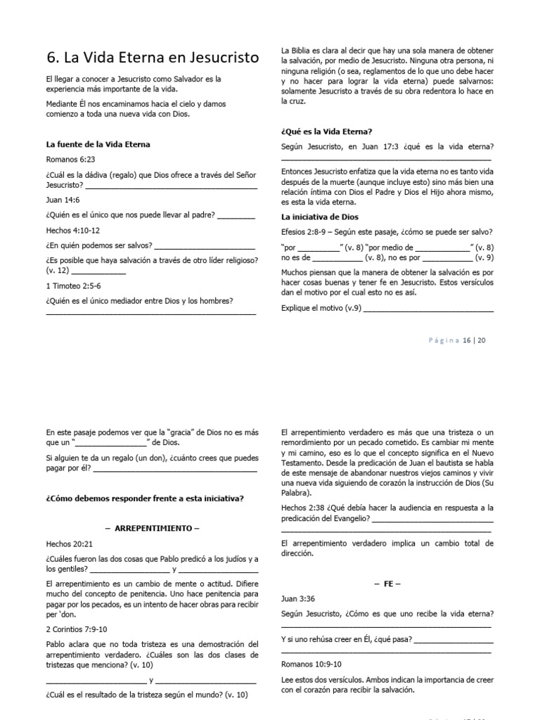 Vida Eterna a Través de Jesucristo | PDF | Vida eterna (cristianismo ...