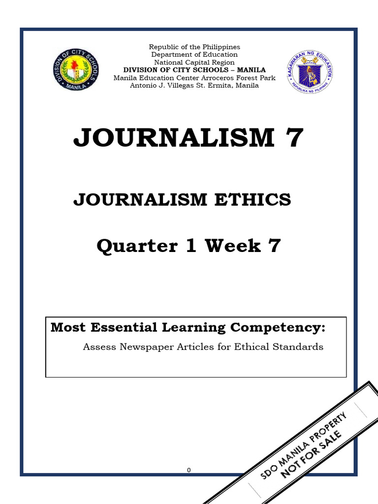 JOURNALISM-7 Q1 W7 Mod7 | PDF