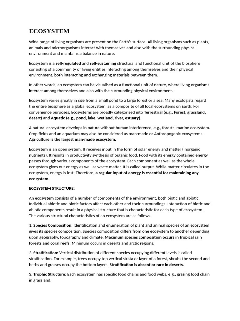 Ecosystem | PDF