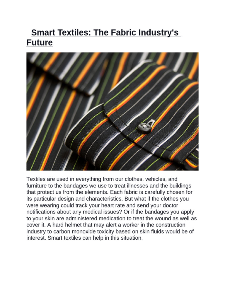 Smart Textile | PDF