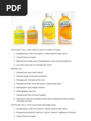 Info Produk You C 1000 Dietary Supplements Essential Nutrients