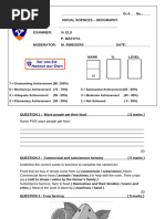 Grade 4 - History Test - Term 2 - 2024 | PDF