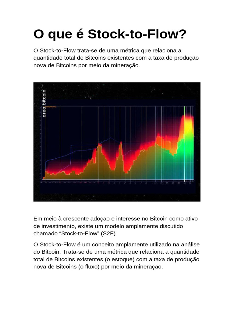 Bitcoin Stock-to-Flow: Métrica de Escassez | PDF | Bitcoin | Finanças e  Administração de Capital