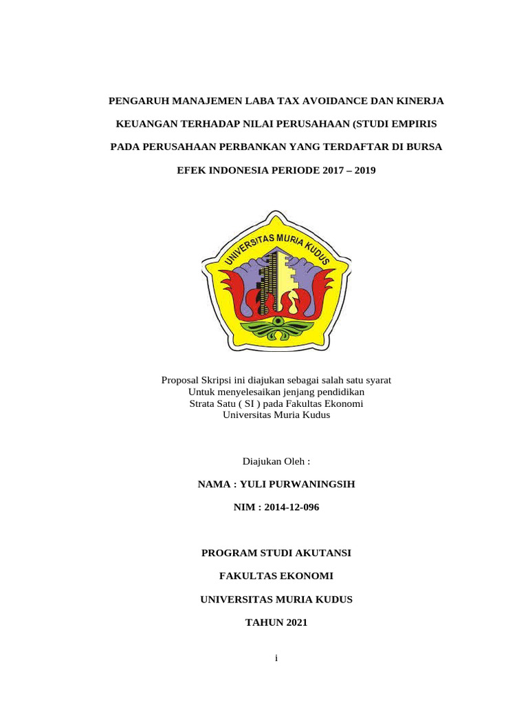Skripsi Full - YULI PURWANINGSIH - NIM. 2014-12-096 New | PDF ...