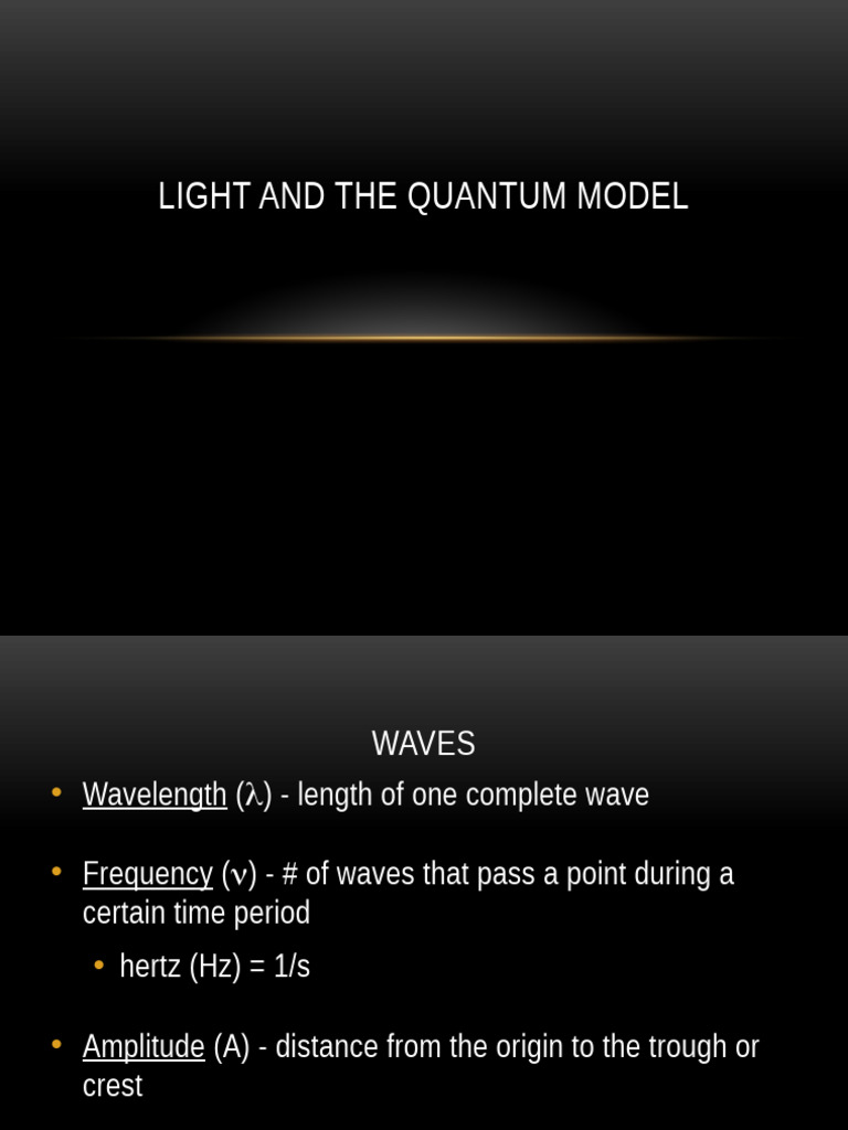Light and The Quantum Model CP 2019 | PDF | Atomic Orbital | Electron ...