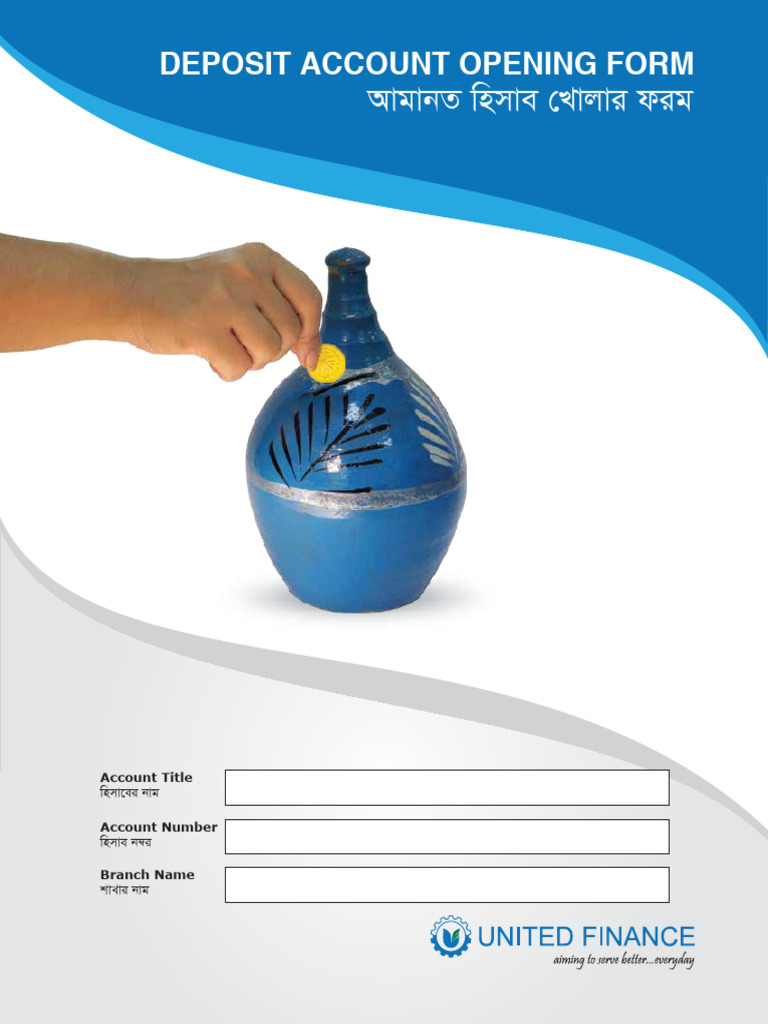 Deposit Form-1 | PDF | Identity Document | Social Institutions